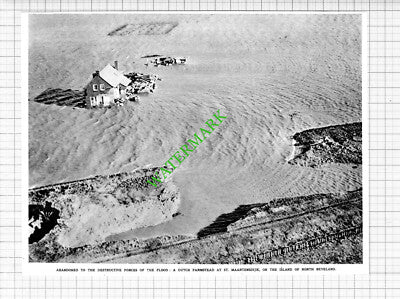St Maartensdijk North Beveland Floods - 1953 Cutting