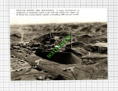 Mount Isa Copper Mill Queensland Australia - 1960s Cutting