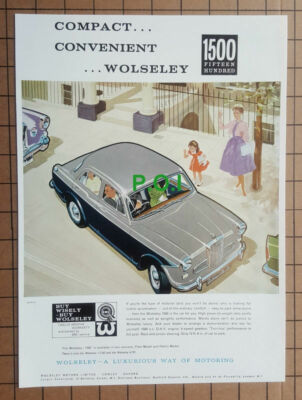 (X233) Wolseley 1500 Car ADVERT - 1961 Clip