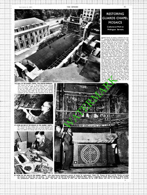 Wellington Barracks War Repairs Thomas de Spirt  John Heatley - 1950 Cutting