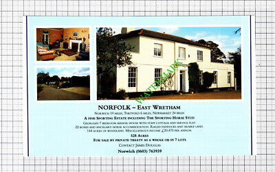 East Wretham Norfolk House Sale Advert - 1991 Cutting