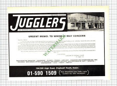 Jugglers Chadwell Heath Advert - 1975 Cutting