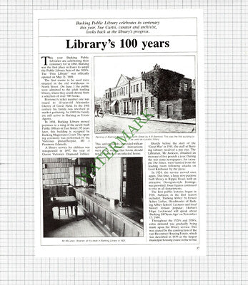 Barking Essex Library - 1989 Article