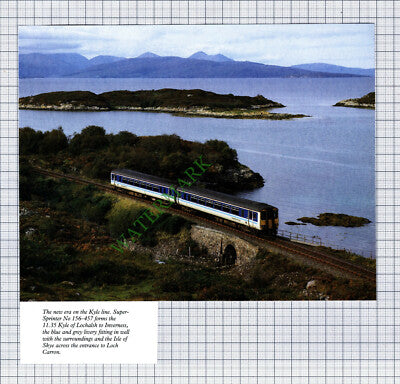 9936) Kyle Of Lochalsh Railway Line Super Sprinter  - 1990s Cutting / Print