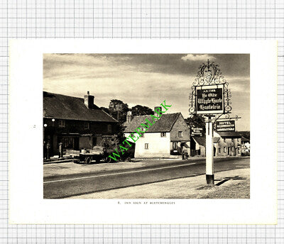 Bletchingley Surrey Ye Olde Whyte Harte - 1949 Print / Cutting
