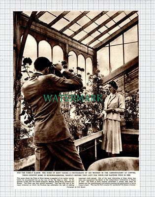 (X189) Coppins Buckinghamshire Duke of Kent In Conservatory - 1961 Clip
