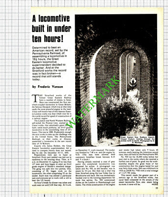 Great Eastern Railway Stratford Essex James Holden  - 1974 Article