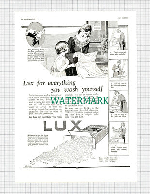 X1012) LUX Magazine Advert - 1924