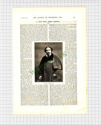 X196) Signor Marolda  - 1894 Article