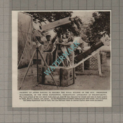 C3218) Professor Waldemeier At Polonnaruwa Eclipse Of The Sun - 1955 Clip