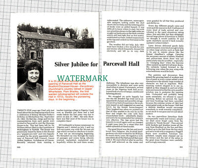C1040) Parcevall Hall Silver Jubilee Pam Bradley Jill Goldsmith Ak Edwards 1988