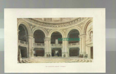C4234) OXFORD The New Schools / Radcliffe Library Interior Book Print