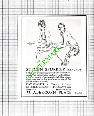 Charles H West Swiss Cottage London Small Advert / Steven Spurrier -1935 Cutting