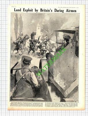 Commander Samson Airman Doullens World War One - 1914 Cutting