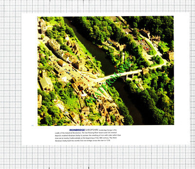 Ironbridge Shropshire / Bull Sand Fort Aerial View  c.1990s Cutting / Print