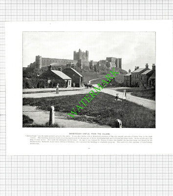 Bonchurch Isle Of Wight / Bamborough Castle Village - c.1900 Book Print