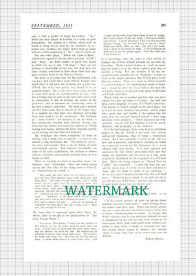 X1101) Eugene O'Neill  Playwright  - 1933 Article