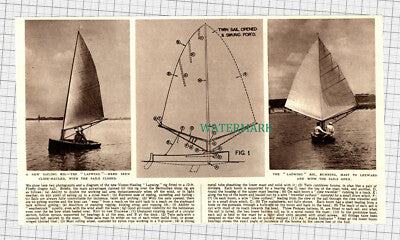 C3245) Paper Cutting The Vosper Hasling Lapwing - 1954 Clip