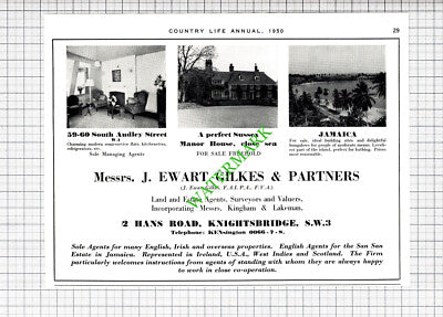 Martin & Pole  / Messrs J Ewart Gilkes & Partners London Advert - 1950 Cutting