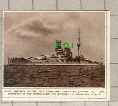 C1613 ) Queen Elizabeth Ship - 1948 Clip