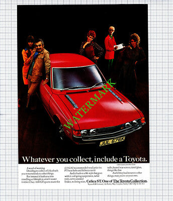 Toyota Celica Car Advert - 1972  Cutting