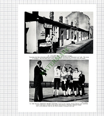9319) Cullercoats Lisle / Royal Earsdon Sword Dancers    - 1958 Book Print