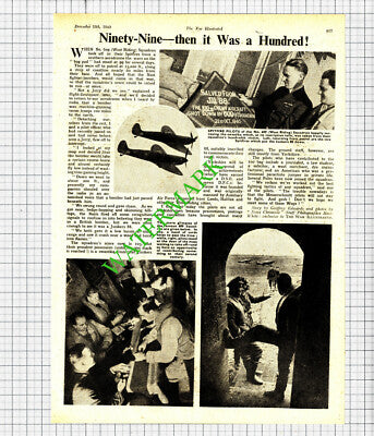 No 609 West Riding Squadron Spitfire Pilots World War Two WW2 -1940 Cutting