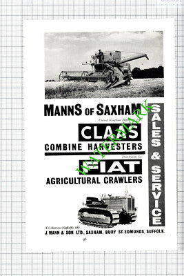 Manns Of Saxham Bury St Edmunds  / LJ Leeson  Robert Lofts Advert - 1964 Cutting