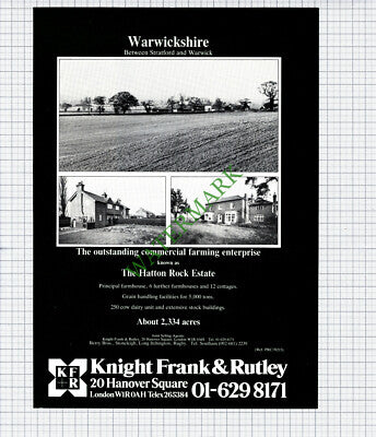 The Hatton Rock Estate  Warwickshire Sale Advert - 1981 Cutting