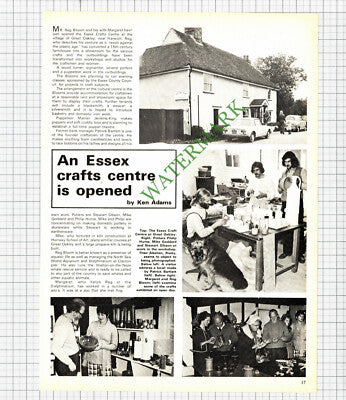 Reg Bloom Essex Crafts Centre Great Oakley Stewart Gibson Hume  - 1975 Article