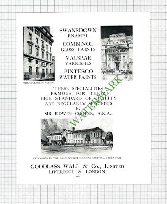 Goodlass Wall & Co / Lawford Asphalte Co London Edwin Cooper - c.1931 Book Print