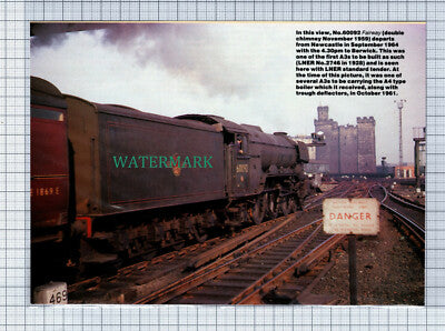 C4889) Railway Engine No 60092 FAIRWAY Newcastle Upon Tyne - 1990s Cutting