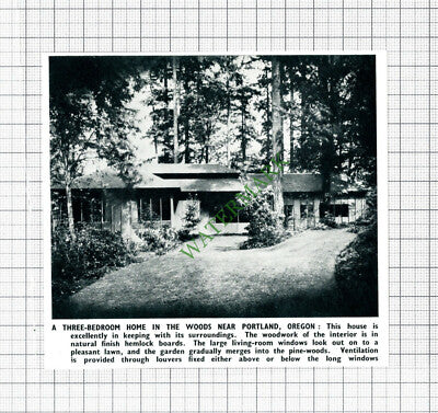 Portland Oregon House  - 1947 Cutting