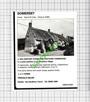 Knole Somerset House Sale Advert - 1980 Cutting