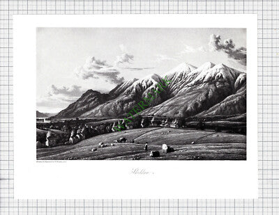 Skiddaw Lake District  - 1960's Book Print
