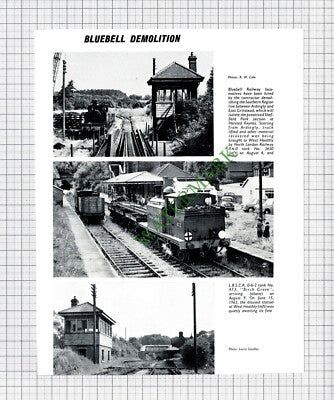 9223) Bluebell Railway Demolition West Hoathly - 1964  Cutting