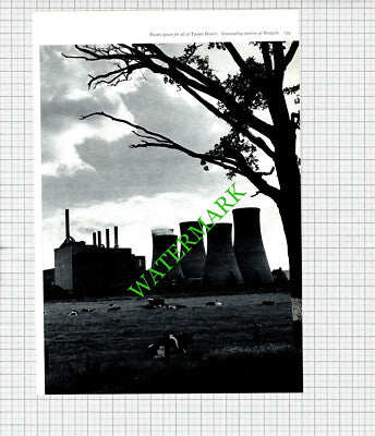 Hengelo Generating Station Holland - 1960s Cutting / Print