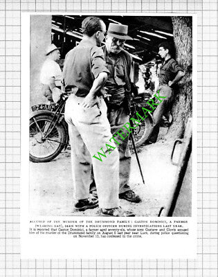 Drummond Family Murder Gaston Dominci Farmer - 1953 Cutting