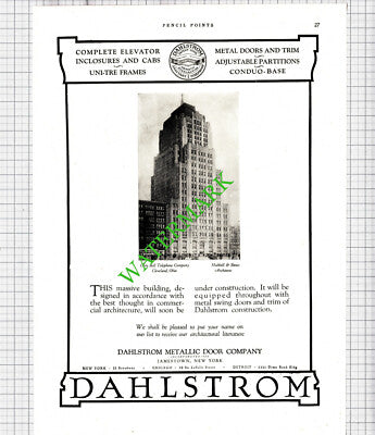 Ohio Bell Telephone Co Cleveland Dahlstrom Metallic Door New York -1926 Advert