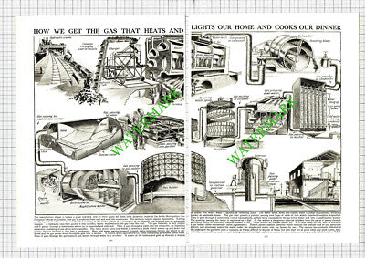 South Metropolitan Gas Company London  - c.1930s Two-Part Cutting / Print
