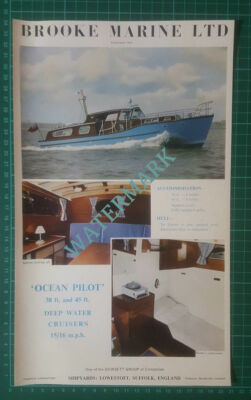 (X465) Brooke Marine Ltd Ocean Pilot ADVERT - c.1960 Clip