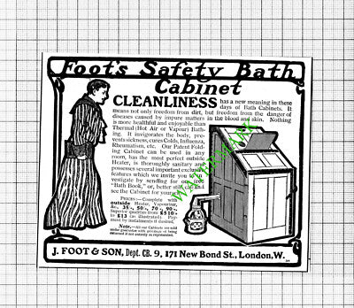 J Foot & Son Foot's Safety Bath SMALL ADVERT - 1903 Cutting