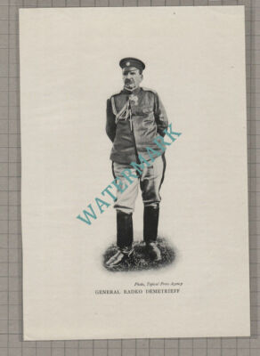 C3657) General Radko Demetrieff - c.1920s Clip