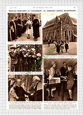 St Edmund's School Canterbury Bicentenary Thoseby Hewlett Johnson - 1950 Cutting