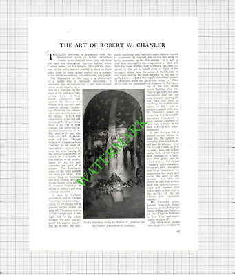 The Art Of Robert W Chanler Artist  - 1925 Article