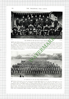 Brigadier Gen T C Porter  / 3rd South Wales Borderers Lt Col Healey- c.1900