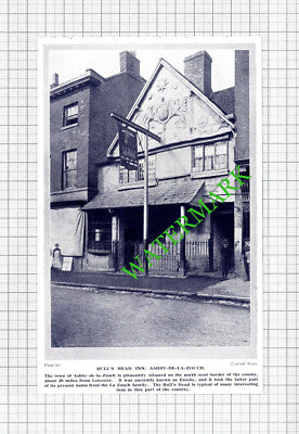 Bull's Head Inn Ashby-de-la-Zouch - 1920s Cutting