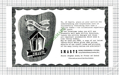 C7408) Smarts Home Furnishing Advert - 1948 Cutting