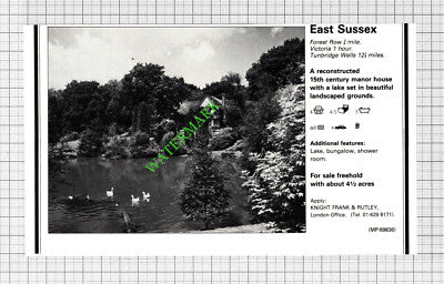 Henley On Thames / Forest Row Sussex House Sale Advert - 1980 Cutting