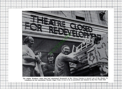 C5650) Odeon Cinema Lancastrian Theatre Organ Trust  Manchester  - Cutting